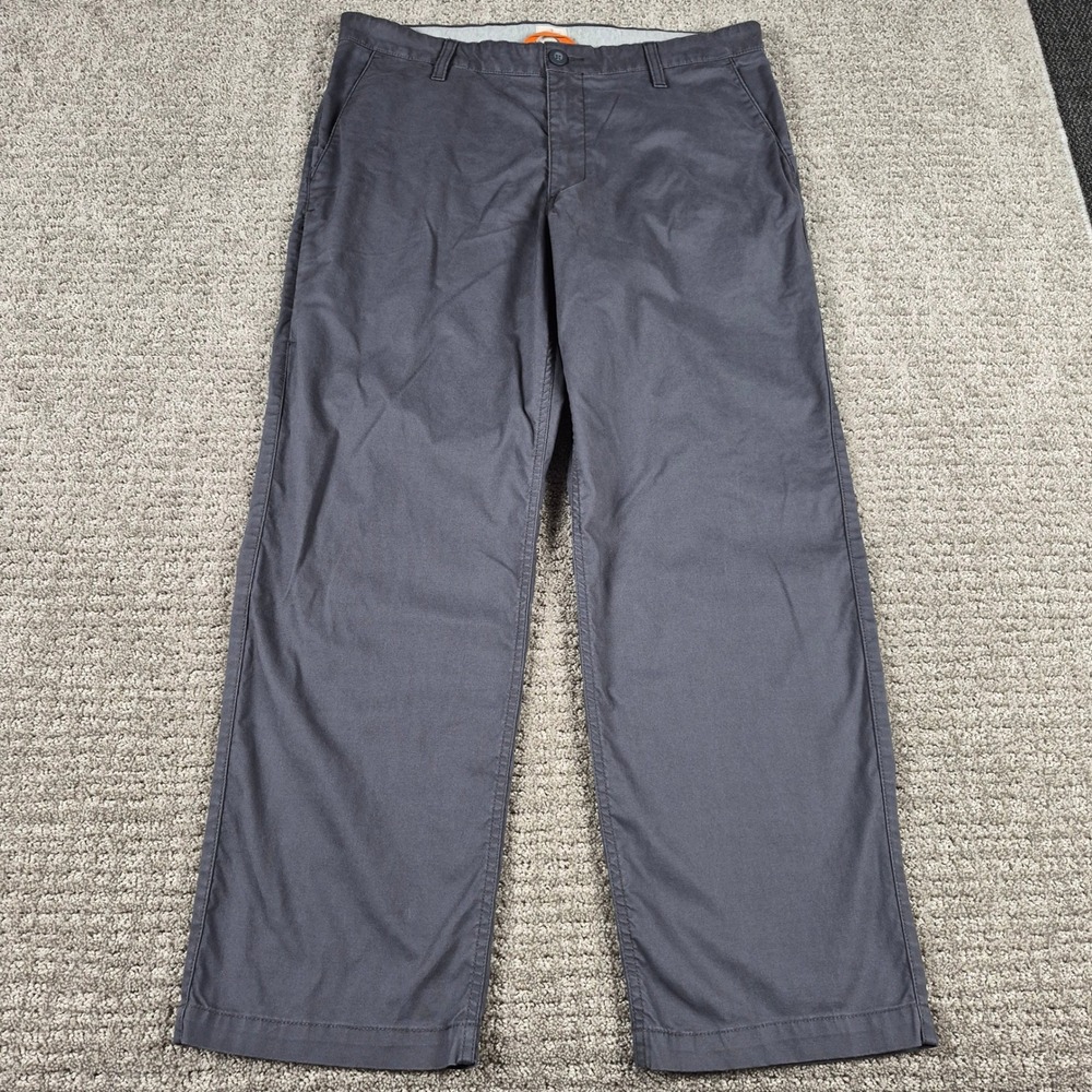Dockers On-the-Go Khaki Pants Mens 36x30 Grey Stretch Tech Performance Chino